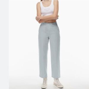 ARITZIA‎ SUNDAY BEST JADEN HIGH-RISE CHINO STRAIGHT LEG PASTEL PANT Y2K 2000’S